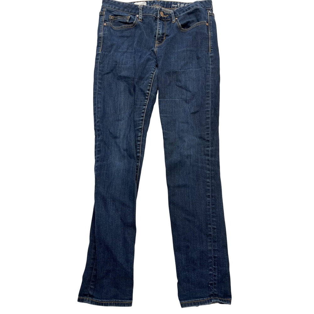 Gap 1969 Jeans Womens 28 Regular Blue Medium Wash Denim Alwaysโ Skinny Zip Fly